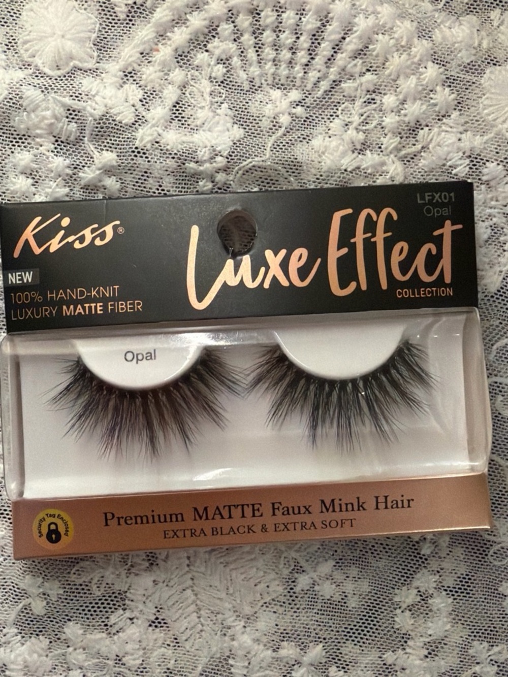 Kiss Luxe Effect Opal False Eyelashes - Black